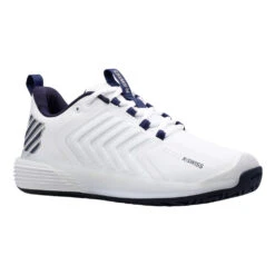 K-Swiss Ultrashot 3 (Men's) - White/Peacoat/Silver -Tennis Gear Online 06988 177 C