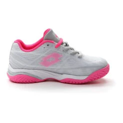 Lotto Mirage 300 All Court (Junior's) - Vapor Gray/Vivid Fuchsia/Cool Gray -Tennis Gear Online 210746 8T2 01