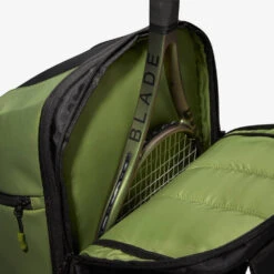 Wilson Blade V8 Backpack - Black/Green -Tennis Gear Online Bladebackpack3