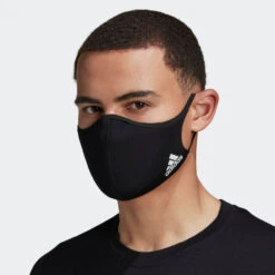 Adidas Face Masks (3-Pack) - Black -Tennis Gear Online Face Covers M L 3 Pack Black H08837 21 model