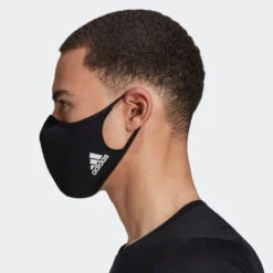 Adidas Face Masks (3-Pack) - Black -Tennis Gear Online Face Covers M L 3 Pack Black H08837 25 model