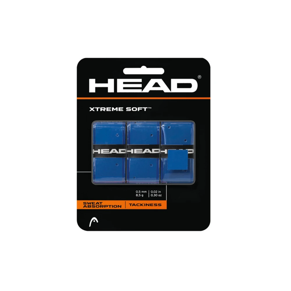 Head Xtreme Soft Overgrip (3 Pack) - Blue 1 Head Xtreme Soft Overgrip (3 Pack) - Blue