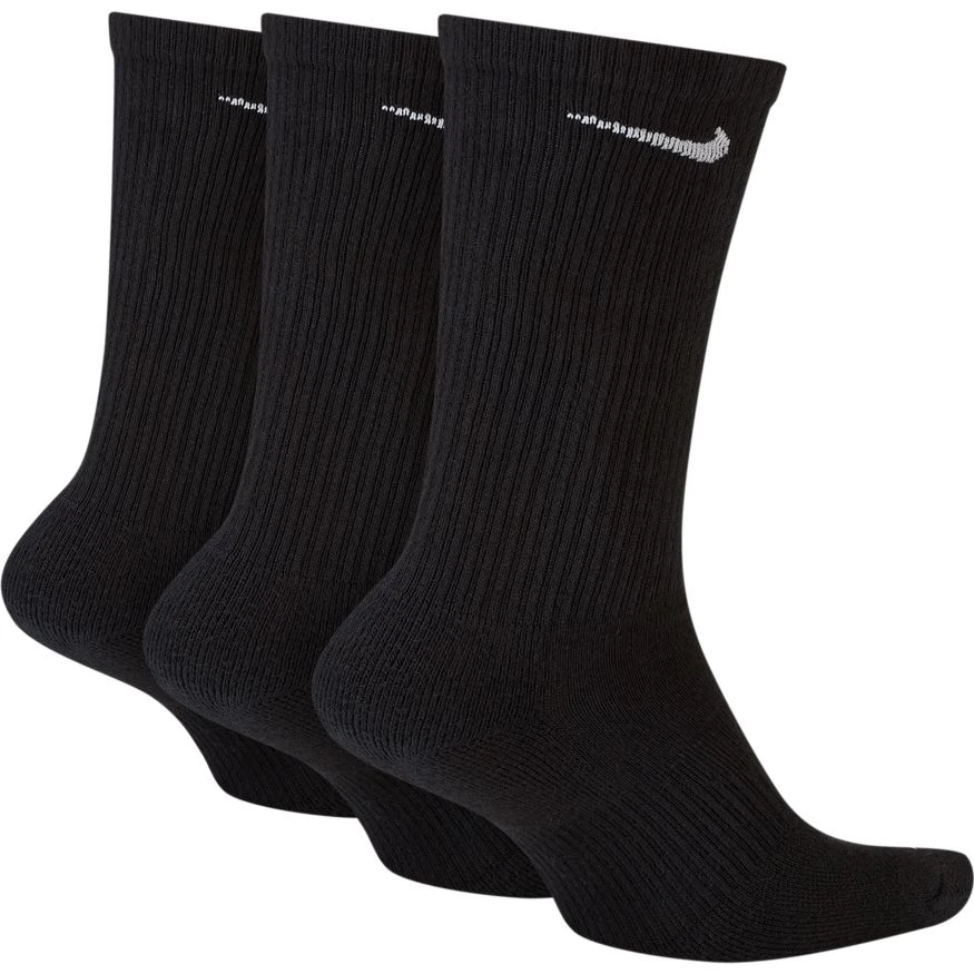 Nike Everyday Plus Cushioned Crew Socks (3-Pack) - Black 2 Nike Everyday Plus Cushioned Crew Socks (3-Pack) - Black - Image 2