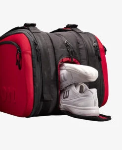 Wilson Clash V2 Super Tour 15 Pack Bag - Black/Red -Tennis Gear Online WR8016301 D