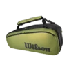 Wilson Blade V8 Super Tour 9 Pack Bag - Black/Green