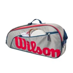 Wilson Junior 3 Pack - Grey/Red 7 Wilson Junior 3 Pack - Grey/Red -Tennis Gear Online WR8023901 2 3PK GY.png.high res