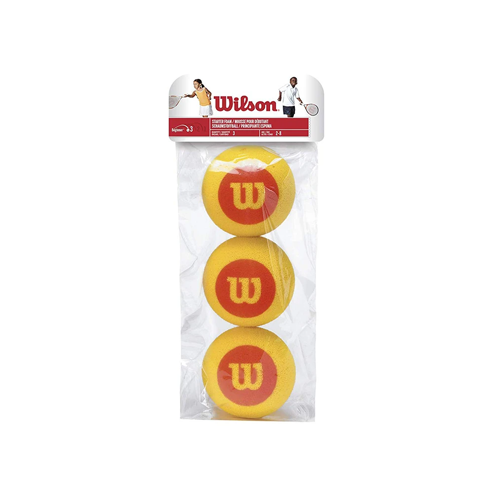 Wilson Foam Tennis Ball - Individual Pack (3-Balls) 1 Wilson Foam Tennis Ball - Individual Pack (3-Balls)