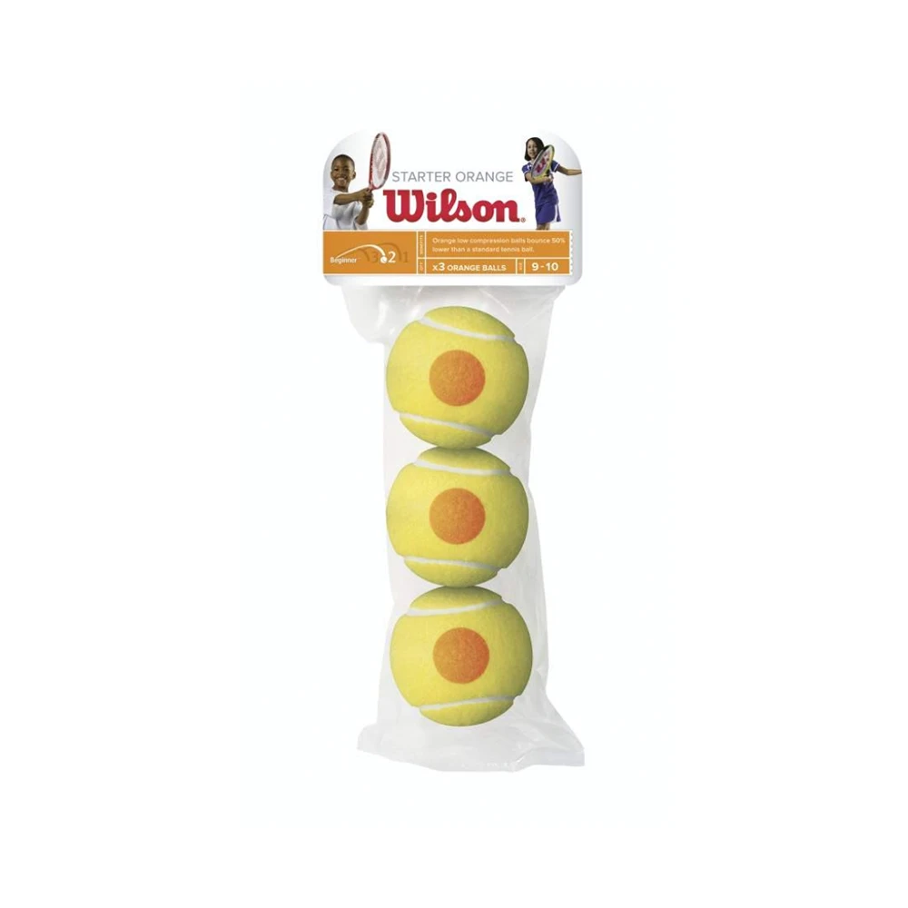 Wilson Starter Orange Tennis Ball - Individual Pack (3-Balls) 1 Wilson Starter Orange Tennis Ball - Individual Pack (3-Balls)
