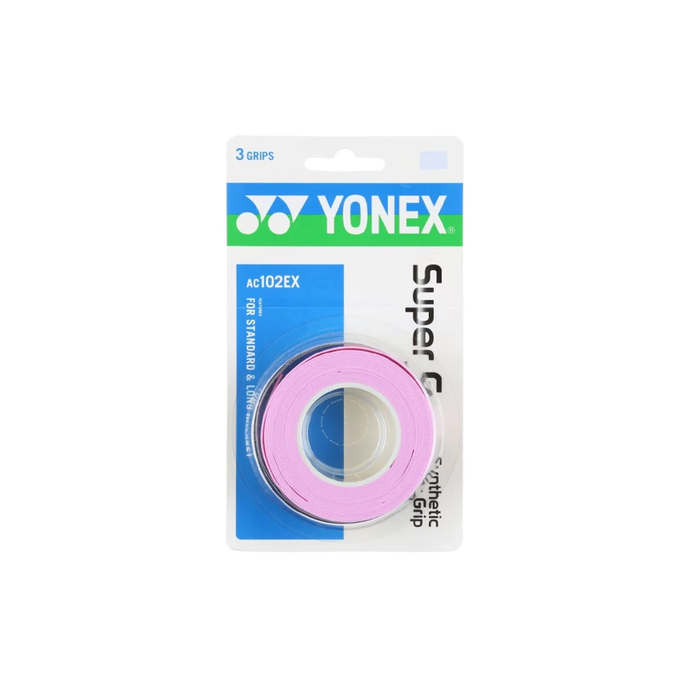 Yonex Super Grap Overgrips (3-Pack) - Pink 1 Yonex Super Grap Overgrips (3-Pack) - Pink