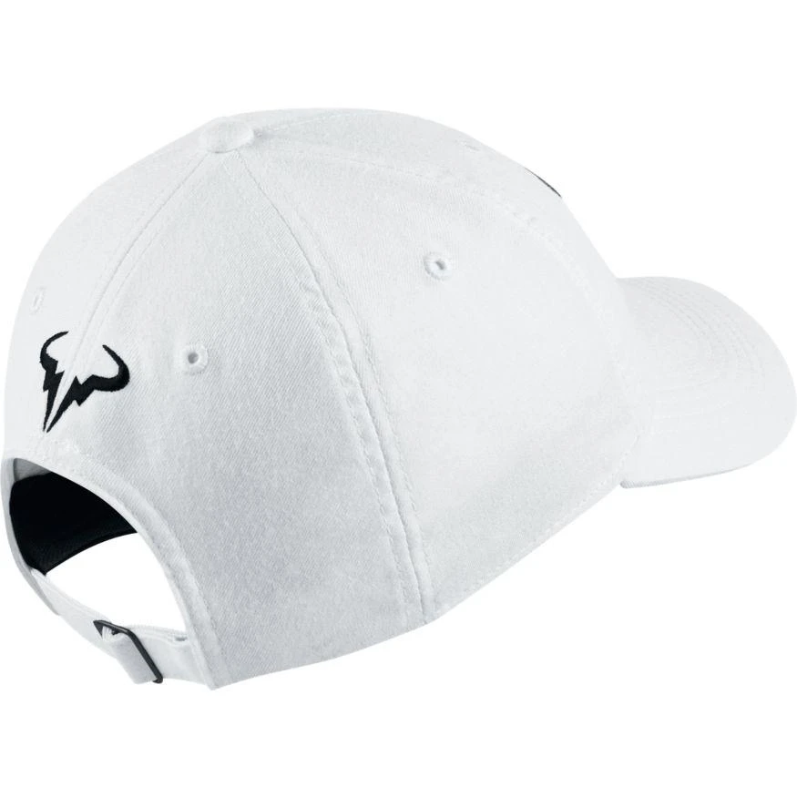Nike AeroBill Heritage86 Rafa Hat - White/Black 2 Nike AeroBill Heritage86 Rafa Hat - White/Black - Image 2