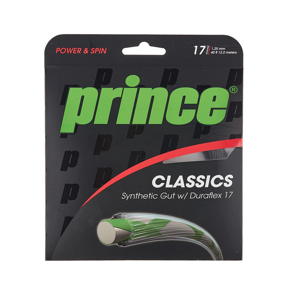 Prince Synthetic Gut W/Duraflex 17 - Black 1 Prince Synthetic Gut W/Duraflex 17 - Black