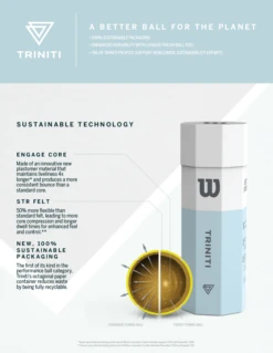 Wilson Triniti - Individual Sleeve (3 Balls) 5 Wilson Triniti - Individual Sleeve (3 Balls) -Tennis Gear Online wilson triniti tennis ball info 0856a398 1e48 4af8 85b1 504326b053c9